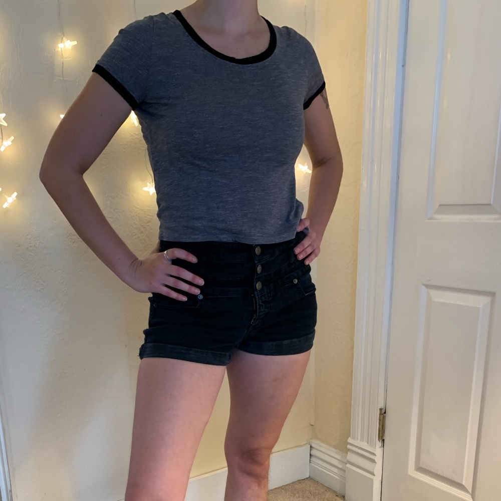 Grey Capped T-shirt